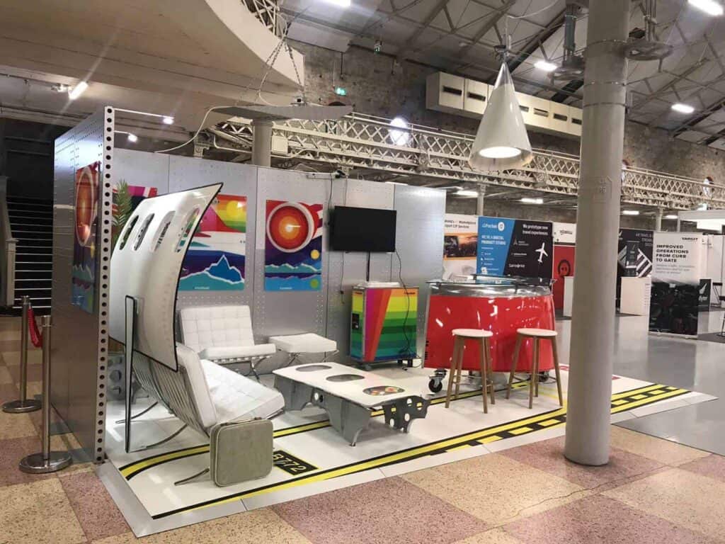 Beursstand Portfolio Vliegtuig Ontwerp Travelaer