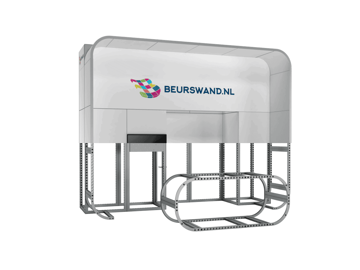 Beursstand Beurswand Render Wrap double